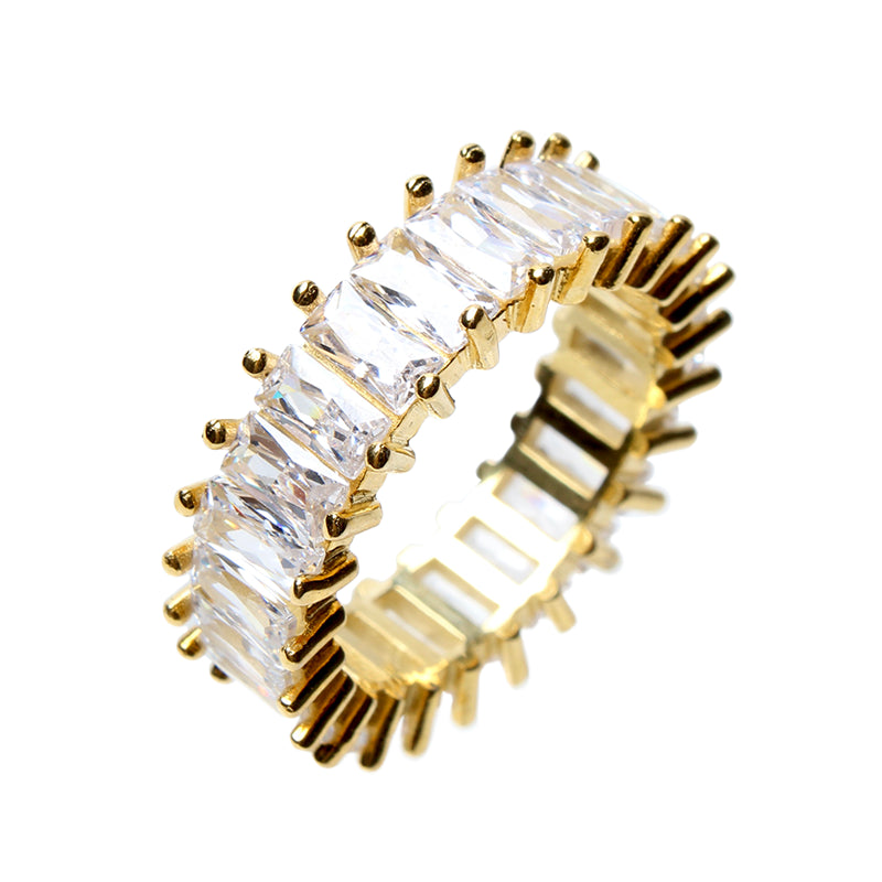 Dorian Grey, Iconic Clear Eternity Gold Band
