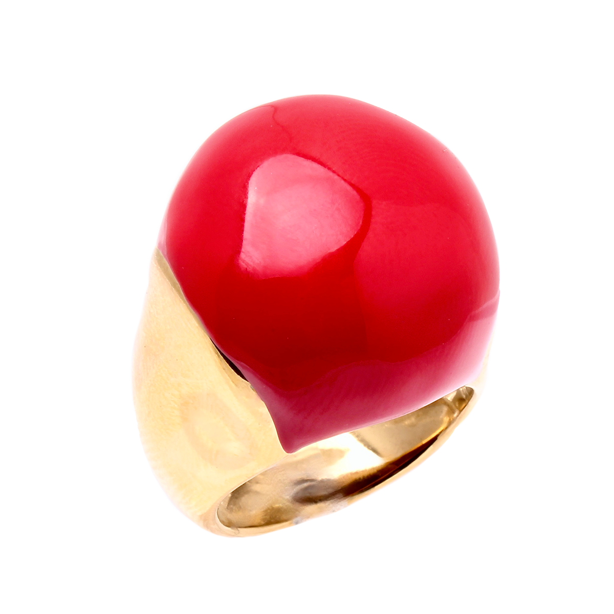 L’HORIZON, Rouge Soleil Dome Cocktail Ring