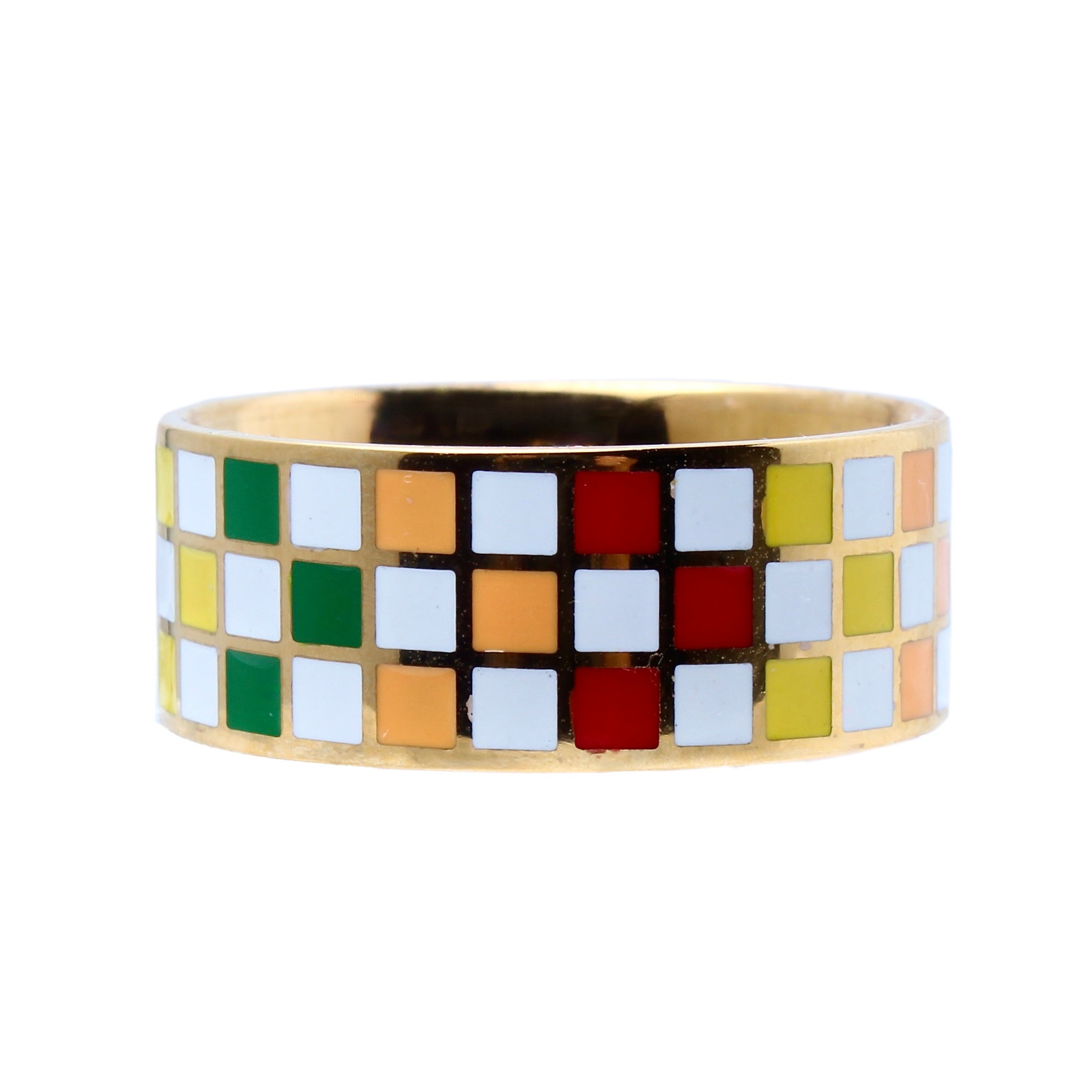 The Rindt Enamel Gold Band