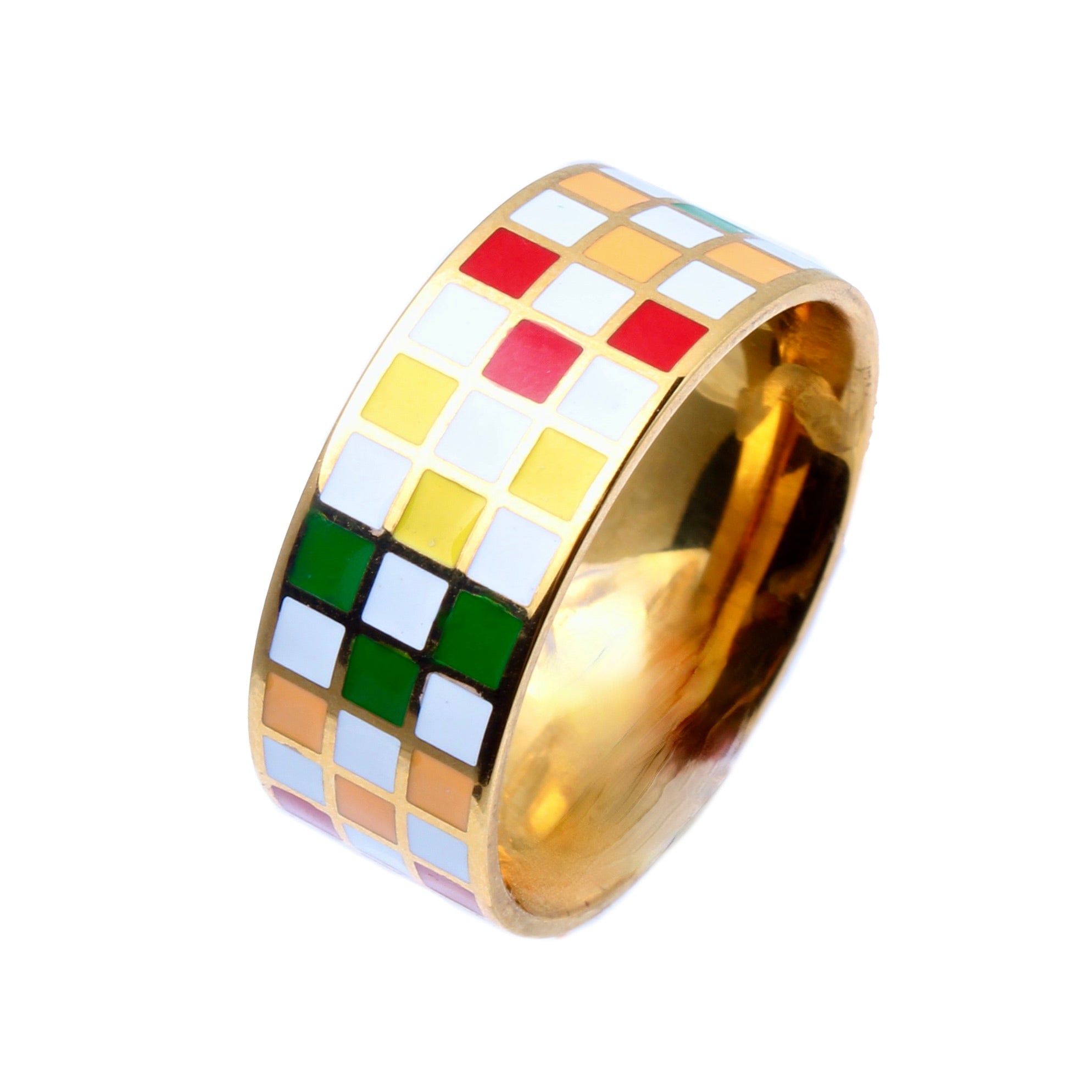 The Rindt Enamel Gold Band