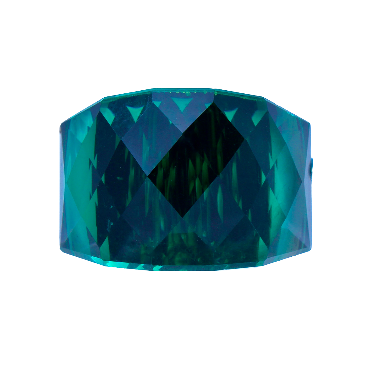 La Mirage, Oversized  Forest-Green Crystal Sculptural Cocktail Ring