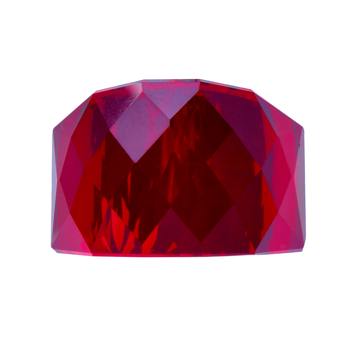 La Mirage, Oversized Crimson Red Crystal Sculptural Cocktail Ring