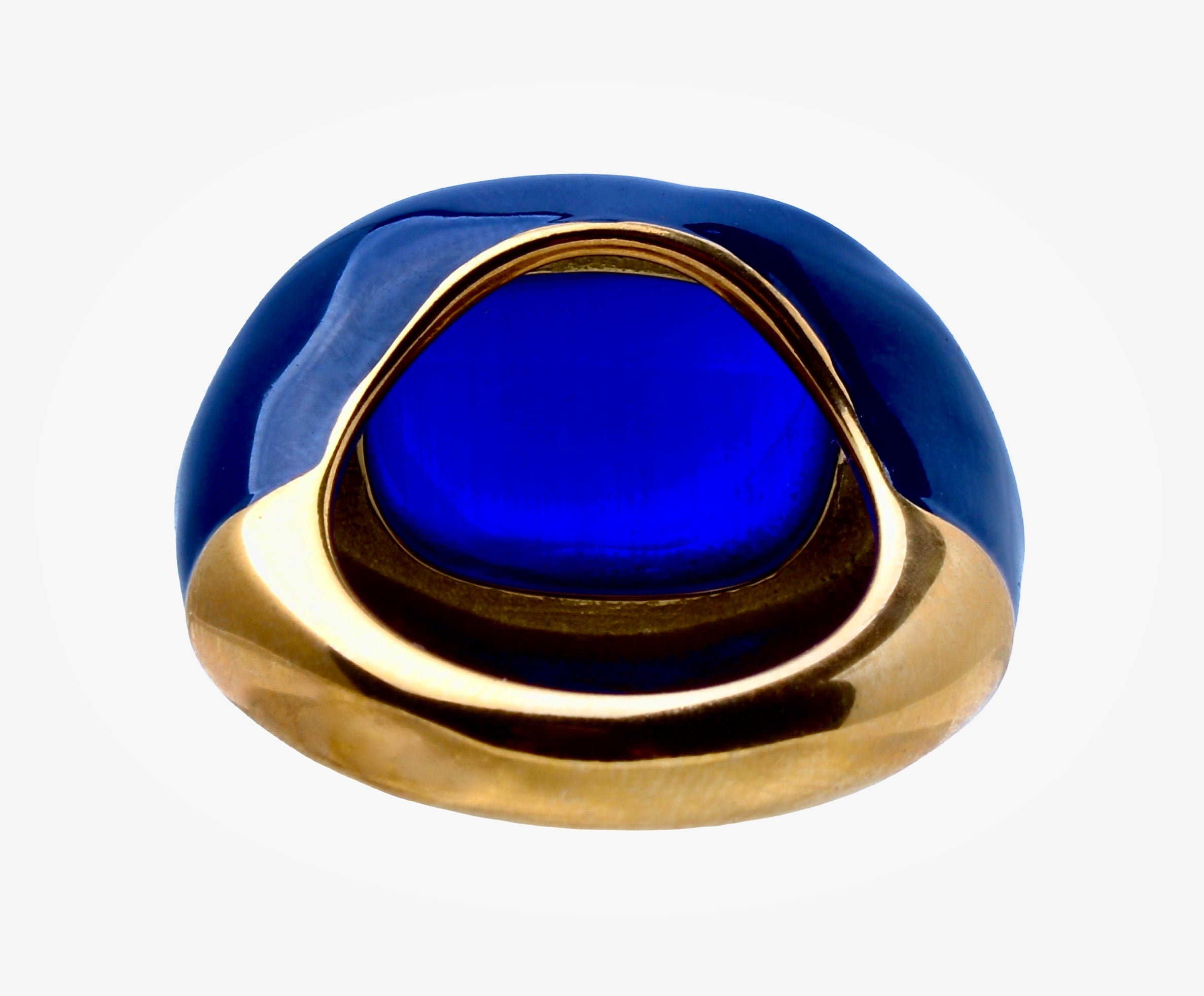 Ingleside Inn –Cobalt Blue Enamel Cabochon