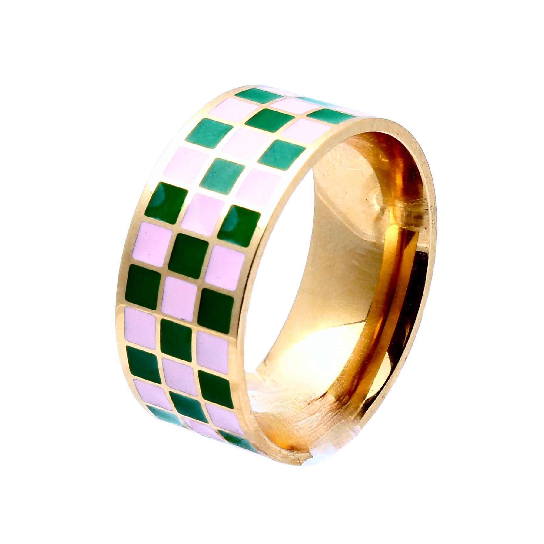 The Grand Prix Enamel Gold Band