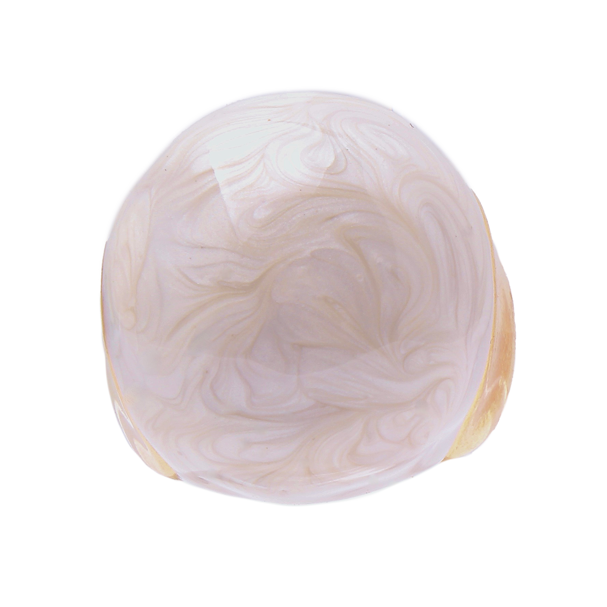 L’HORIZON, Blanc Marbré Cocktail Ring