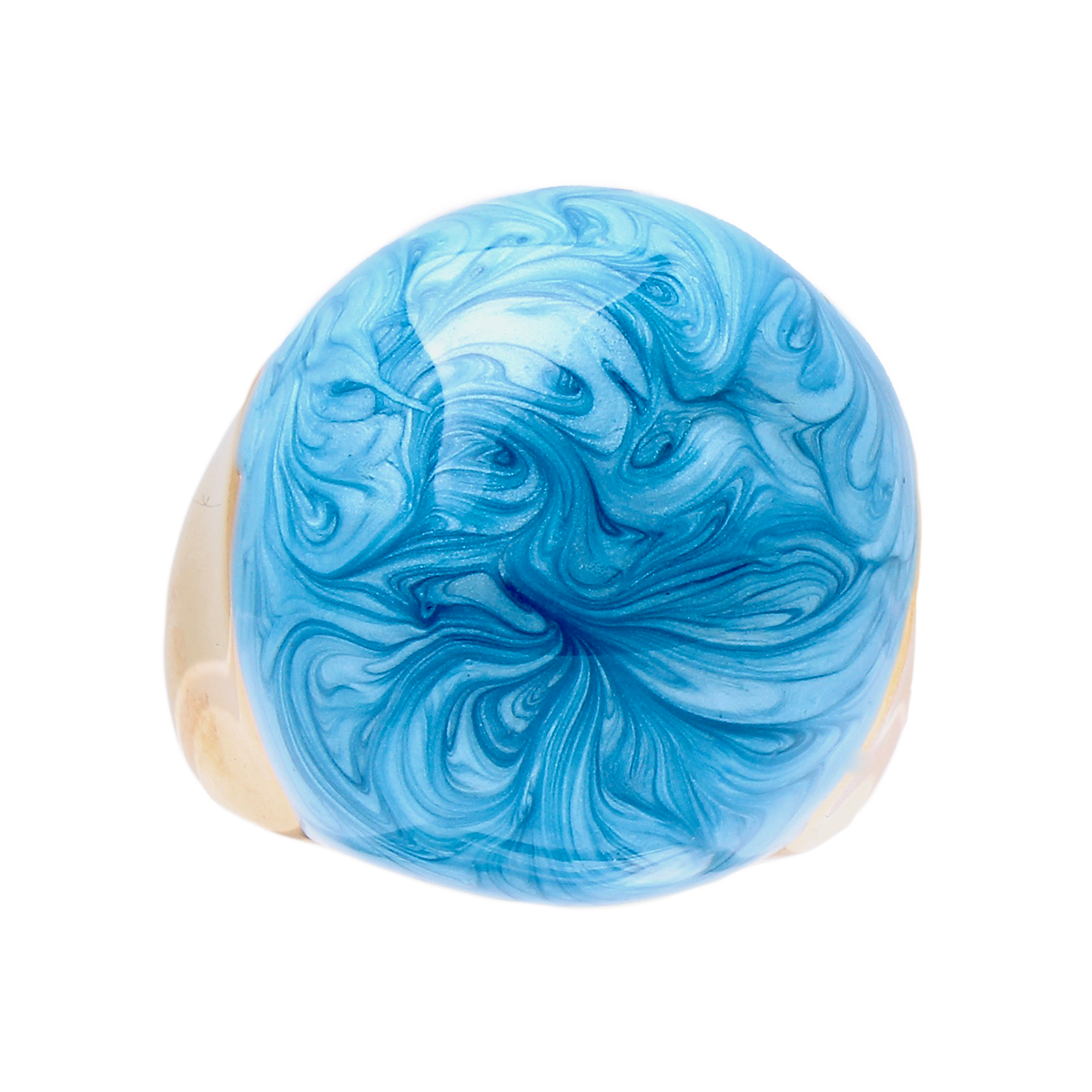 L’HORIZON, Bleu Marbré Cocktail Ring