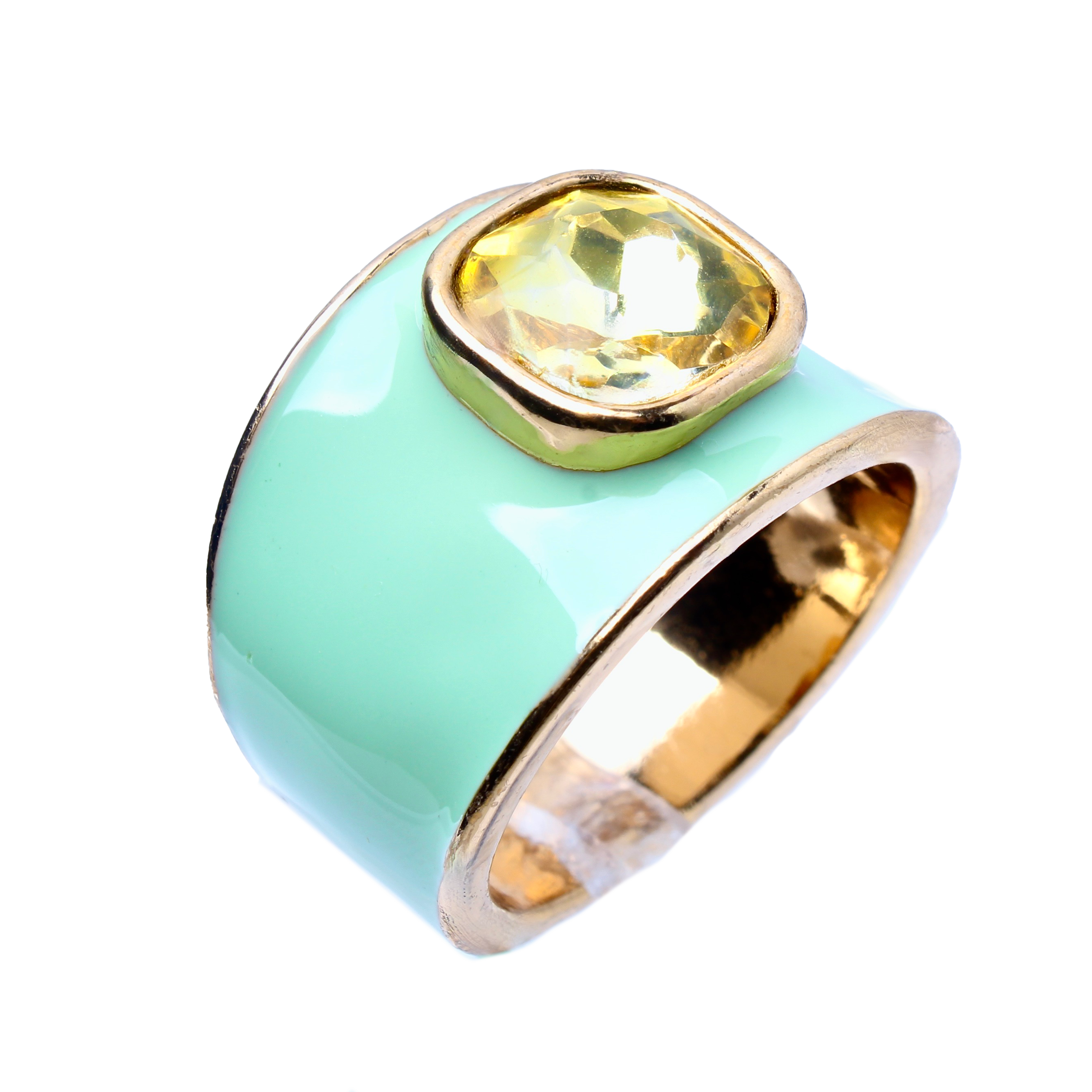 Colony Palms Aqua Enamel Band